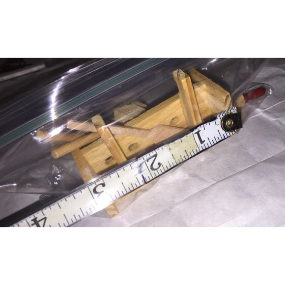 Vintage Doll Sized Wooden Kitchen Utensils & Rack Magnet - Picture 8 of 9